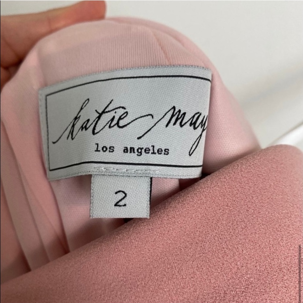 Katie may dusty rose off shoulder gown - Picture 6 of 6